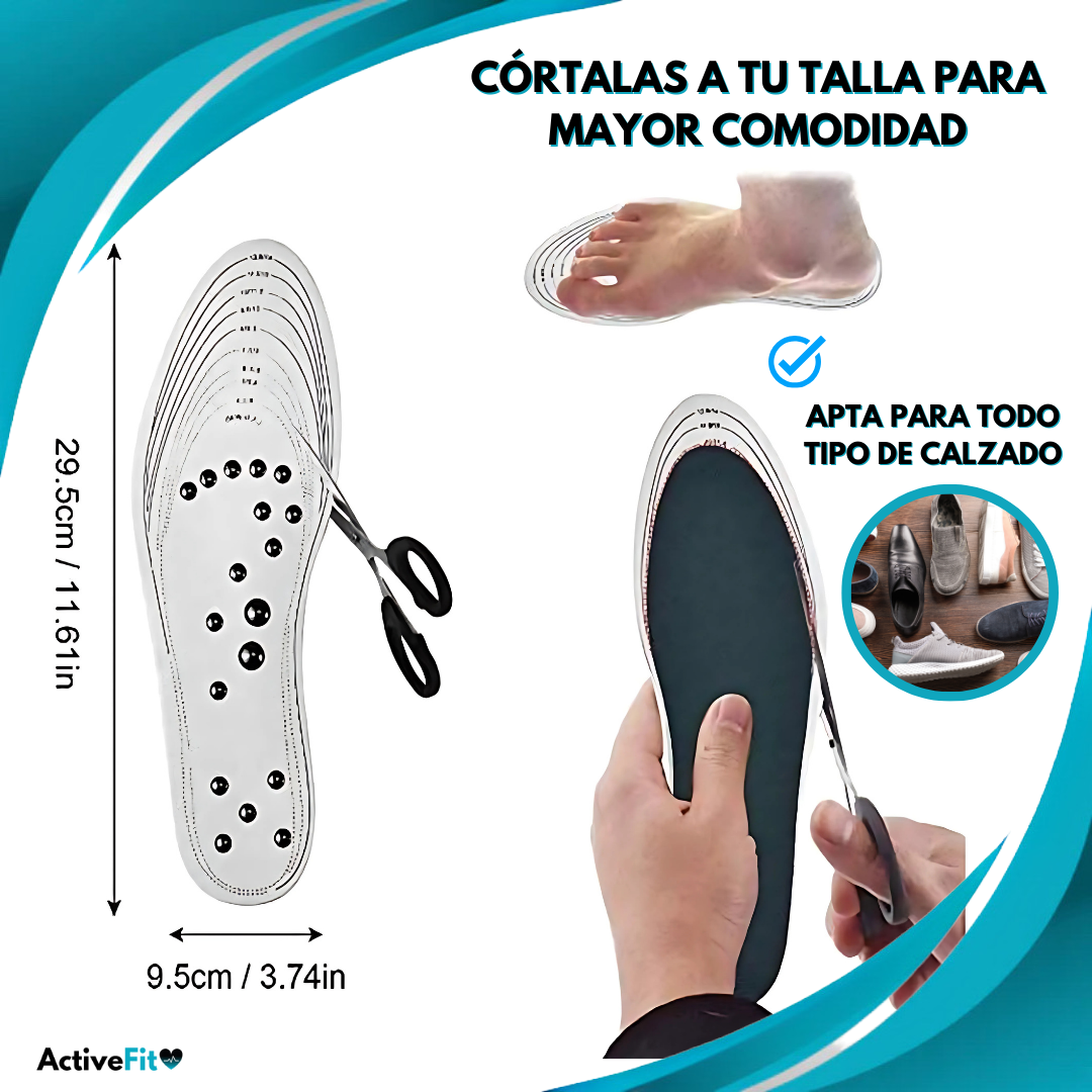 Plantillas Magnéticas Acupresión (Talla 35-45)