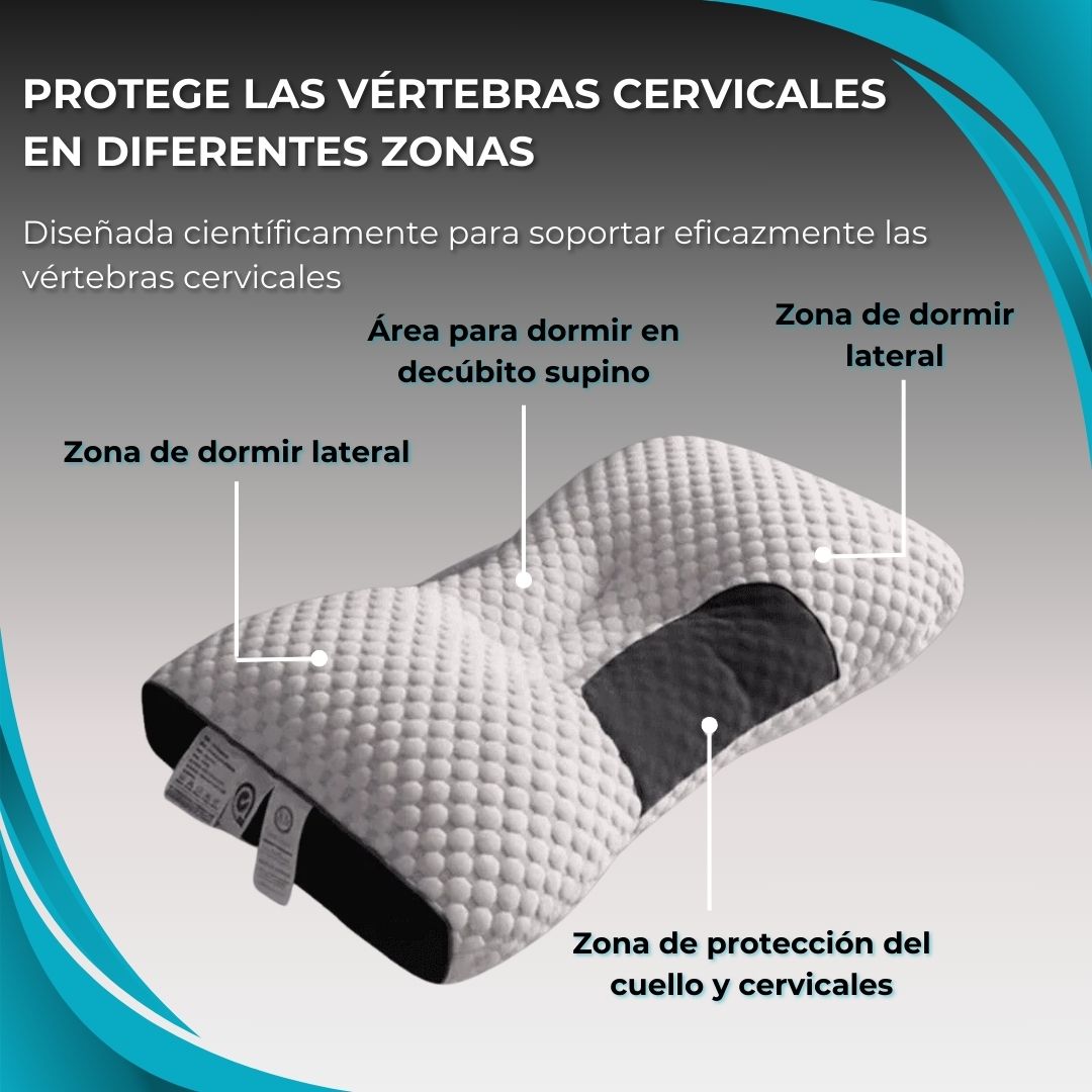 Almohada Ergonómica Cervical Activefit® + Masajeador Eléctrico Anti-Estrés (GRATIS)