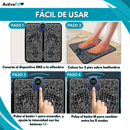Masajeador de Pies EMS Activefit® + Calcetines Anti varices (GRATIS)