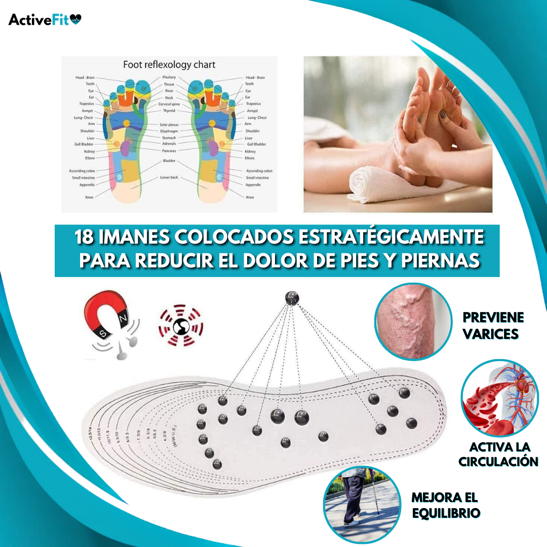 Plantillas Magnéticas Acupresión (Talla 35-45)